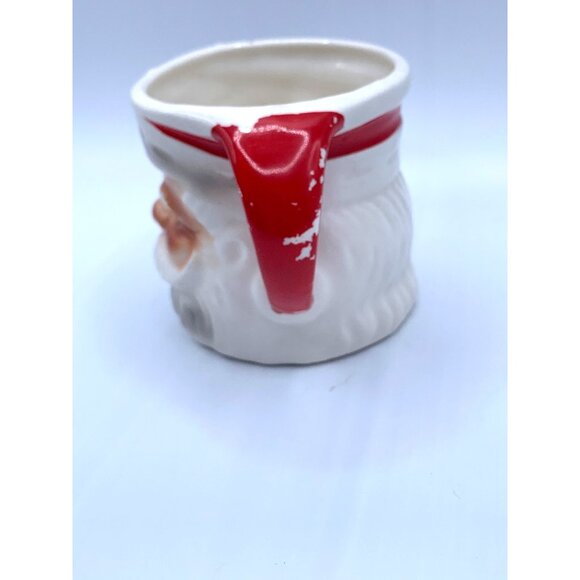 Vintage Ceramic Santa Claus Mug Japan Hand Painted Holiday Cup Retro Christmas D - Picture 2 of 9